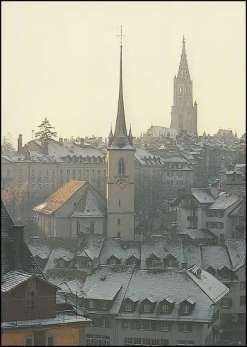 Schweiz 1443 Jubiläum 800 Jahre Bern 1991, PTT-Grußkarte zum Jahreswechsel
