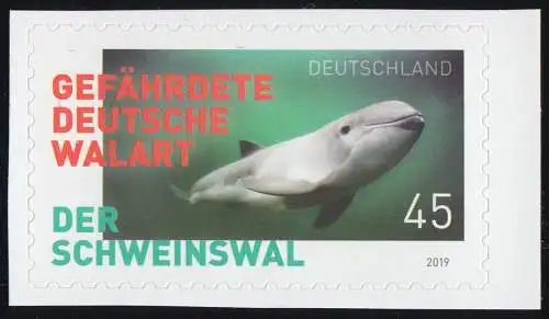 3437 Der Schweinswal, selbstklebend aus FB 84, postfrisch **