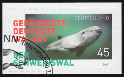 3437 Der Schweinswal, selbstklebend auf neutraler Folie, O