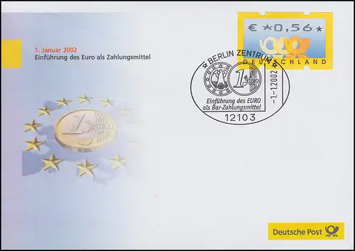 Introduction de l'euro: SSt Berlin 1.1.2002: introduction de la monnaie unique en espèces