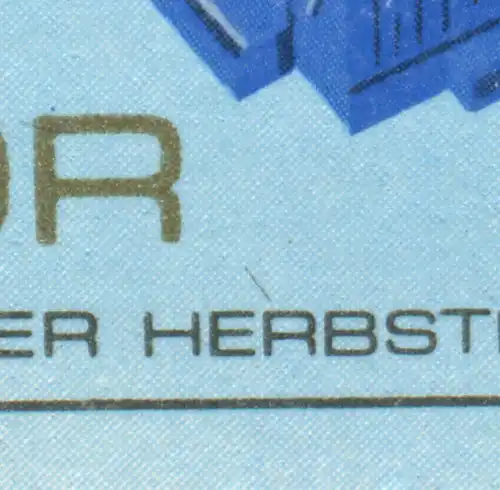 3267-3268 Zusammendruck aus Messe-Block 99 mit PLF 3267 Strich und 3268 Fleck **