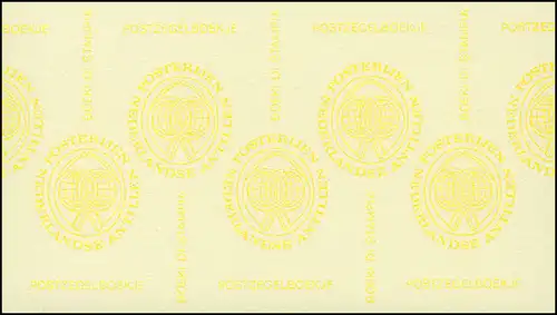 Antilles néerlandaises Carnets de marques PB 3B à droite, Boekje, **