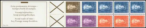 Antilles néerlandaises Carnets de marques PB 3A à droite, Boekje, ZB **