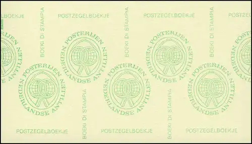 Antilles néerlandaises Carnets de marques PB 3A à droite, Boekje, ZB **