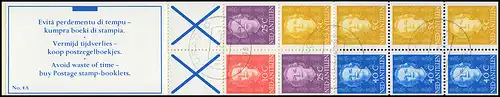 Antilles néerlandaises Carnets de marques PB 4A à droite, Boekje, ET-O