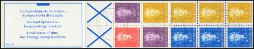 Antilles néerlandaises Carnets de marques PB 4A à droite, Boekje, ET-O