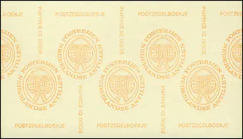 Antilles néerlandaises Carnets de marques PB 5, Boekje Ascension du trône, **