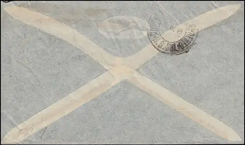 Poste aérien allemand Europe-Amérique du Sud Lp-Bf. SSt SCHRAMBERG Ville horloger Mars 1938