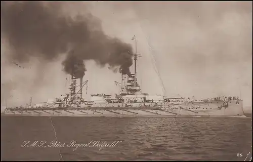 FRANÇAIS N° 139 - SMS Prince régalant Luipold AK correspondant vers 1916