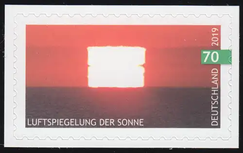 3446 Luftspiegelung der Sonne, selbstklebend auf neutraler Folie, **