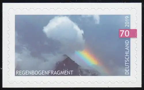 3445 Regenbogenfragment, selbstklebend auf neutraler Folie, **