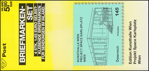 Österreich MH 0-11 Kunsthäuser Space Karlsplatz Wien, postfrisch **