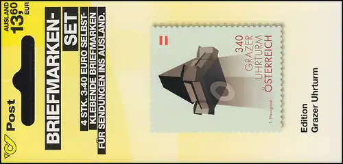 Autriche MH 0-28 Monument Montre Tour Graz, frais de port **