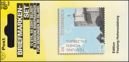 Autriche MH 0-30 Impressions Forteresse Hohensalzburg, post-freeich **