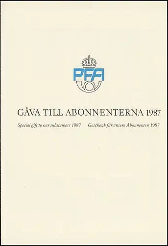 Suède Annulation de la PFA 1987: Art de cirque, non-dentaire, pas de caractère français