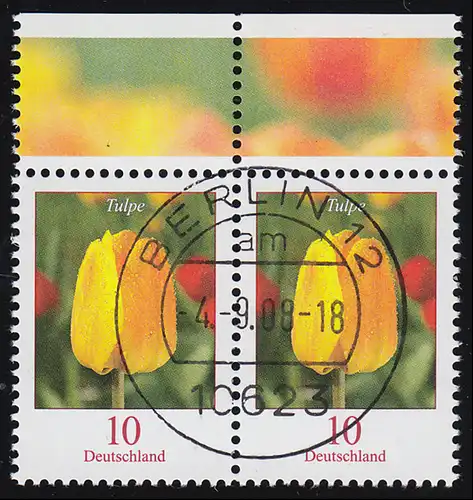 2484 Tulipe 10 centimes - Couple horizontal, VS-O BERLIN 4.9.08