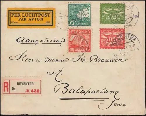 3. Testflug NL nach NL-Indien H-NAFC R-Bf DEVENTER 25.9.28 n. BALAPOELANG 22.10.