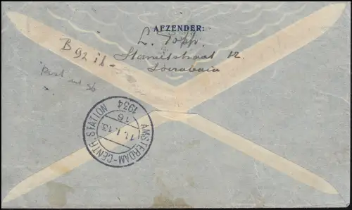 KLM-Rückflug Postjager Batavia 4.1.34 nach Amsterdam 11.1. ab Soerabaja 3.1.