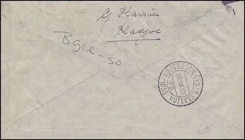 Vol de Nouvel An KLM Pelikaan Bijoux Lettre 27.12.33, PALEMBANG PELIKAN 25.12.32