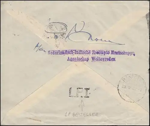 Poste aérien KLM Batavia-Centrum 22.9.32 vers BANDOENG 23.9. - avec enregistreur L.P.I.