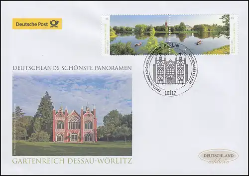 3401-3402 Dessau-Wörlitz, autocollant, FDC de bijoux Allemagne exclusivement