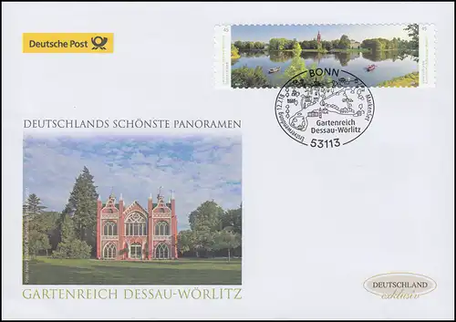 3405-3406 Dessau-Wörlitz, selbstklebend, Schmuck-FDC Deutschland exklusiv