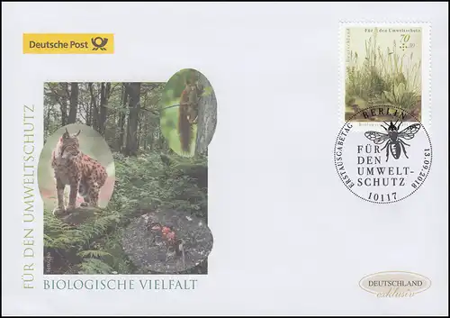 3411 Umweltschutz: Biologische Vielfalt, Schmuck-FDC Deutschland exklusiv