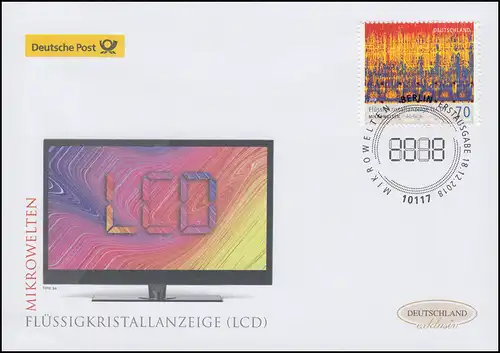 3427 micro-univers: affichage à cristaux liquides (LCD), bijoux FDC Allemagne exclusivement
