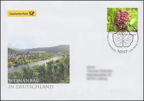 3334 Weinanbau in Deutschland, Schmuck-FDC Deutschland exklusiv