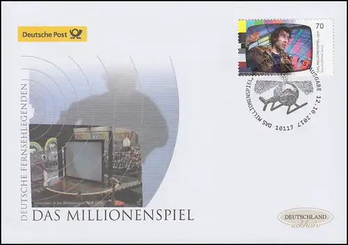 3335 Deutsche Fernselegenden Das Millionenspiel Schmuck-FDC Deutschland exklusiv