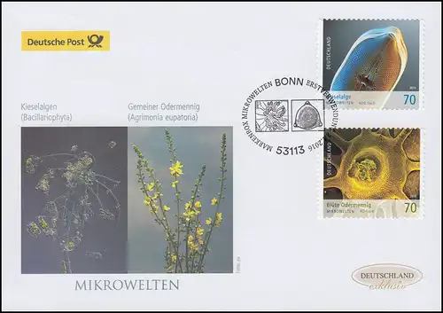 3205-3206 micro-univers de 2015, autocollant, FDC de bijoux Allemagne exclusivement