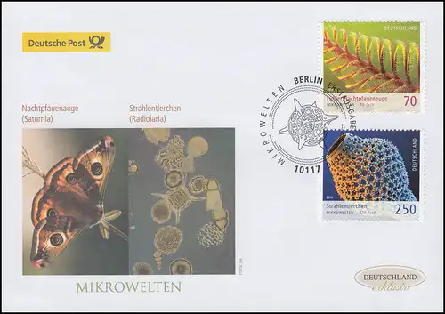 3246-3247 Mikrowelten 2016, Satz auf Schmuck-FDC Deutschland exklusiv