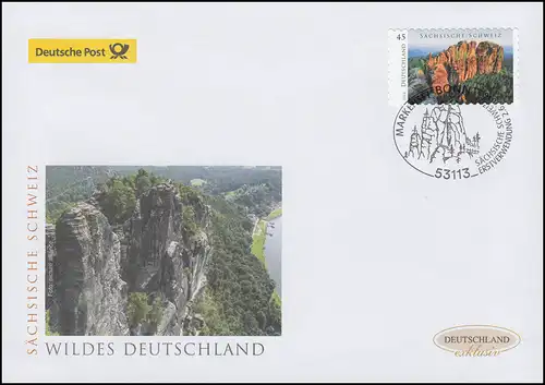 3251 Suisse saxonne, autocollante, FDC Bijoux Allemagne exclusive