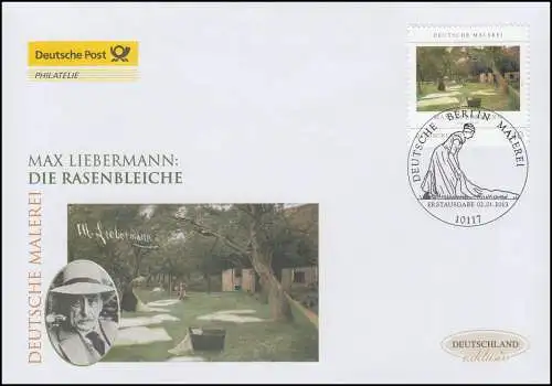 2974 Liebermann: Blanchiment de gazon, mouillant, FDC de bijoux Allemagne exclusivement