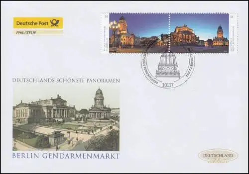 2983-2984 Gendarmenmarkt Berlin, mouillant, Bijoux-FDC Allemagne exclusif