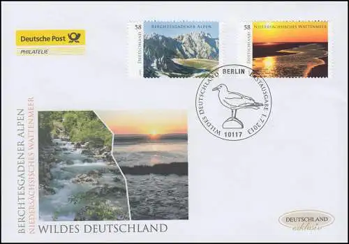 3017-3018 Wildes Allemagne 2013, set sur bijoux FDC Allemagne exclusivement