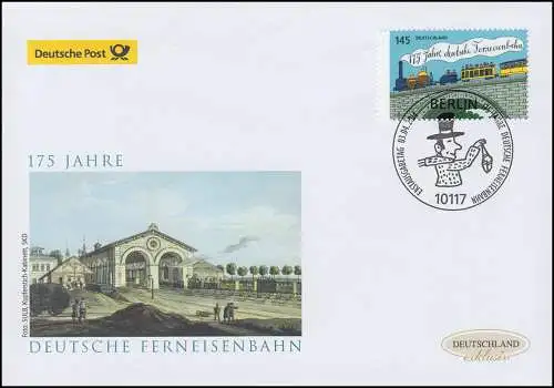 3070 Chemins de fer allemand, Bijoux FDC Allemagne exclusif