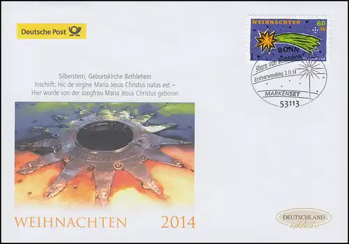 3112 Étoile de Bethléem, autocollante, Bijoux FDC Allemagne exclusivement