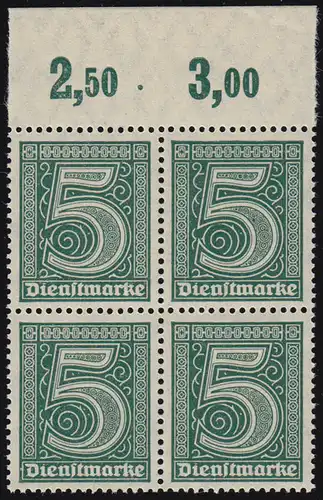 23 P OR Marque de service sans numéro de remplacement 21, bloc quatre de la ligne supérieure **