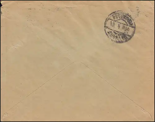 Trou de l'entreprise BGF sur Adler 20 Pf et Schiller 5 PF Lettre de fenêtre LEIPZIG 7.1.27