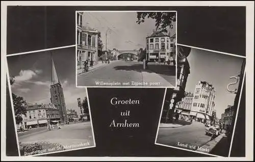 Trousse d'entreprise/Perfin S.B. à 469 chiffre, AK salutation d ' Arnheim, ELLECOM 19.11.53