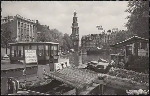 Perforation/Perfin K à 691 chiffres 8 centimes sur le port AK d'Aalsmeer, 1966