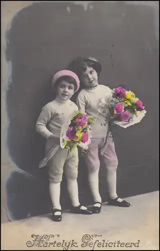 Trousse/Perfine de moitié 2 à 76 chiffres sur les enfants AK, S'GRAVENHAGE 1.8.20