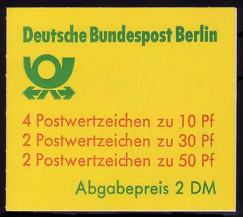 11eb MH BuS 1980, t tiefer, mit PLF XIX, postfrisch **