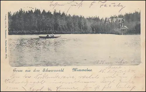 AK Gruss de la Forêt Noire: Lac Hummel, Seebach 15.8.204 après SIEBENLEHN 17.8.