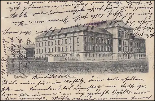 AK Seminar, ROCHLITZ (SACHSEN) 29.10.1904 nach ANNABERG (ERZGEB.) 29.10.