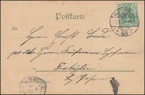 AK Gruss aus Berlin Kaiser-Wilhelm-Gedächtniskirche BERLIN 11.8.1902