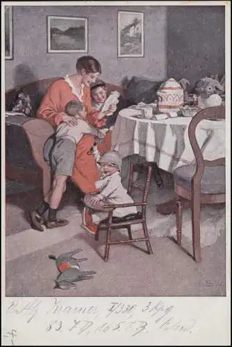 Poste de terrain BS INF.-REGT. 330, I.BATL. 24.2.1916, AK Bonnes nouvelles du front