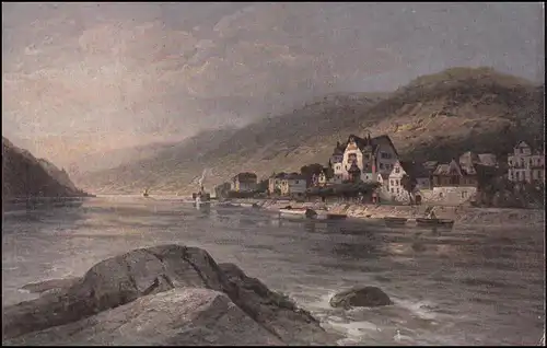 Perfin P.B. sur Germania 40 Pf. MeF Assmannshausen CÖLN 29.8.21