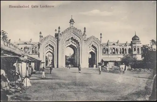 Ansichtskarte Hossainabad Gate Lucknow von BOMBAY 21.5.1926 nach Frankreich